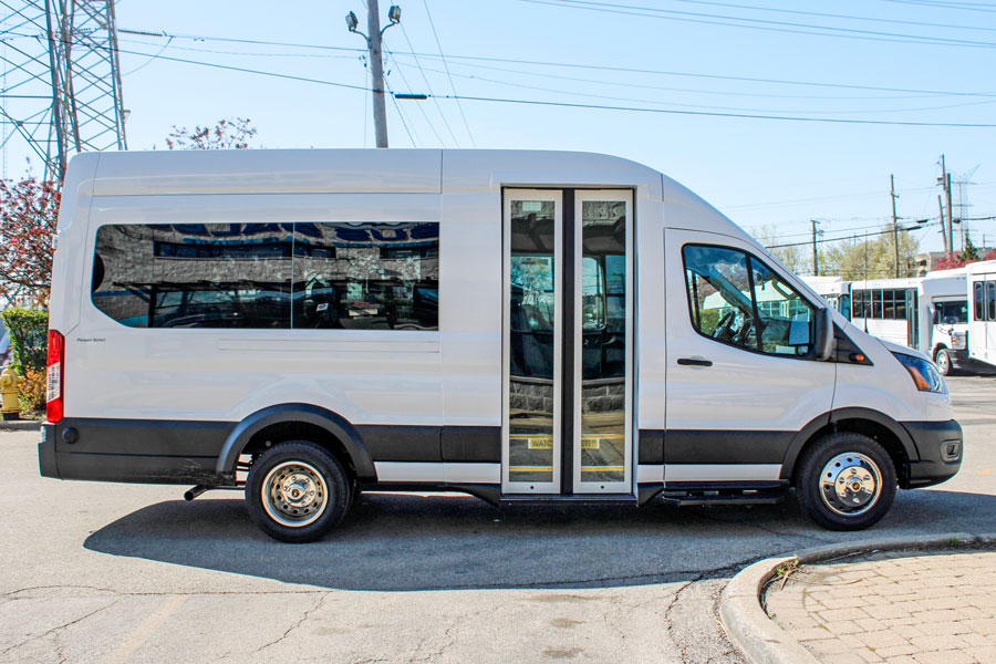 Ford Transit Passenger Van with Bus Doors Prime-Time SV Bus Door Transit