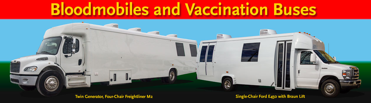 blood mobile vaccination buses